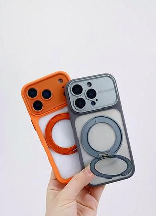 Чехол противоударный nofelet optic ring case для iphone 16 pro максимальная защита черный 2