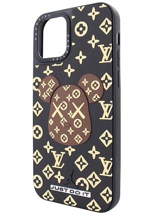 Чехол casetify для iphone 14 pro стильный защитный аксессуар с дизайном lv bear black