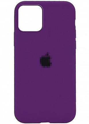 Чехол silicone case для iphone 15 pro стильный защитный аксессуар фиолетового цвета