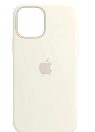 Чехол силиконовый противоударный для iphone 13 mini белый