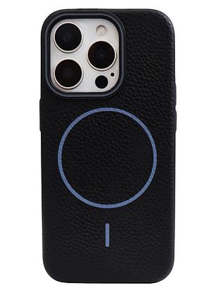 Чохол grain silicone magsafe для iphone 13 pro черный защитный аксессуар с магнитной зарядкой