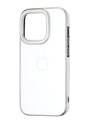 Чехол силиконовый противоударный для iphone 14 pro белый