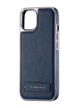 Чехол jinduka leather hybrid противоударный для iphone 14 с защитой камеры синий
