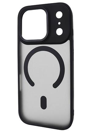 Чохол matt case з magsafe для iphone 17 pro max чорний аксесуар для захисту телефона
