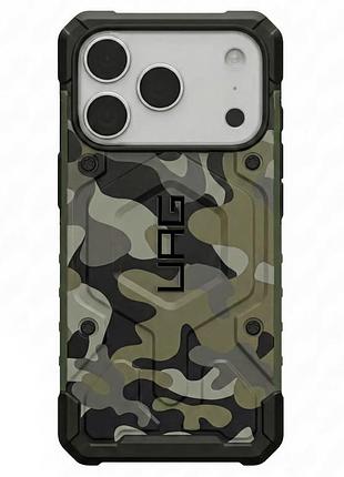 Чехол uag magsafe противоударный для iphone 17 pro защита камеры khaki-green