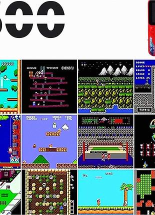 Портативна ігрова консоль 500 ігор 3 дюйми акумулятор li-ion червона handheld game boy g620