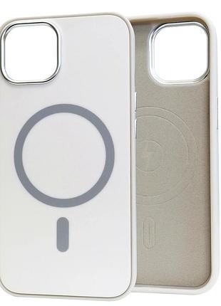 Чехол силиконовый nofelet tech magsafe case для iphone 12 12 pro защитный с легким серым цветом