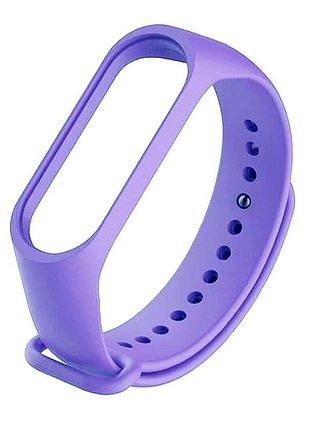 Ремешок силиконовый противоударный для mi band 5 6 лавандовый