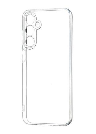 Чехол силиконовый противоударный для samsung a25 прозрачный защита камеры