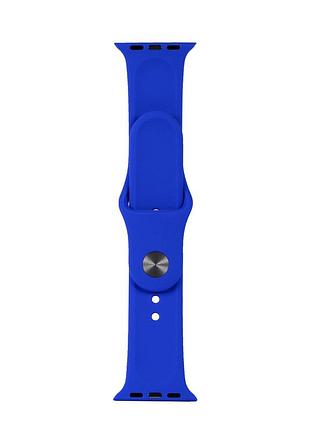 Ремешок apple watch силикон глубокий синий для моделей 38-41 мм