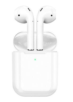 Наушники bluetooth hoco ew02 plus true wireless белый противоударный звук для всех устройств