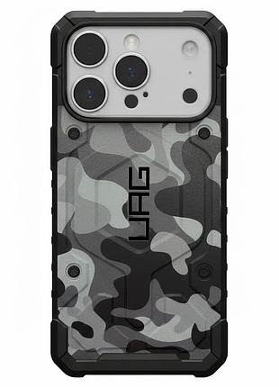 Чехол uag magsafe противоударный для iphone 17 pro max камуфляж black-gray