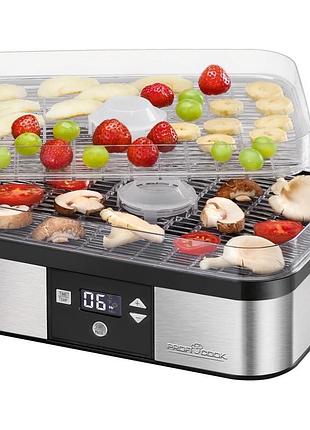 Сушилка для овощей фруктов и грибов proficook pc-dr 1116 с таймером и жк-дисплеем для домашнего использования