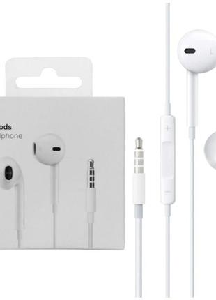 Навушники apple earpods 3.5 мм білий протиударні для iphone 6