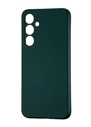 Чехол tpu с защитой камеры для samsung a35 5g темно-зеленый противоударный