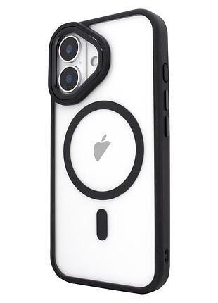 Чохол для iphone 16 crystal guard з magsafe чорний захисний аксесуар для захисту смартфона