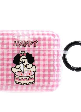 Чехол для airpods 3 print case стильный аксессуар для защиты наушников с уникальным дизайном happy