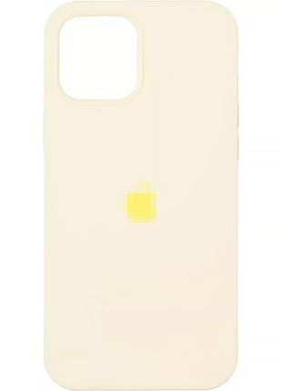 Чехол silicone case для iphone 15 защитный аксессуар в цвете mellow yellow для стильного оформления