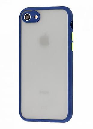 Чехол avenger case для iphone 8 7 se2 защитный с объективом для съемки в цвете midnight blue