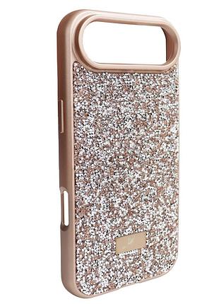 Чехол swarovski для iphone 17 air стильный защитный аксессуар с эффектом desert gold