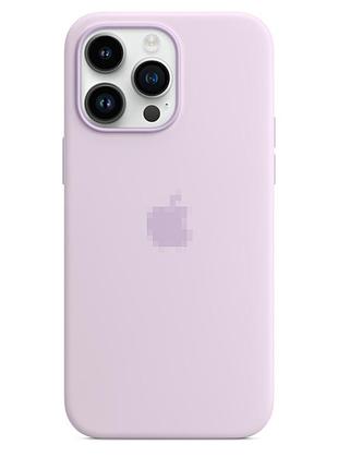 Чехол для iphone 14 pro силиконовый magsafe оригинальный для защиты и стильного оформления lilac