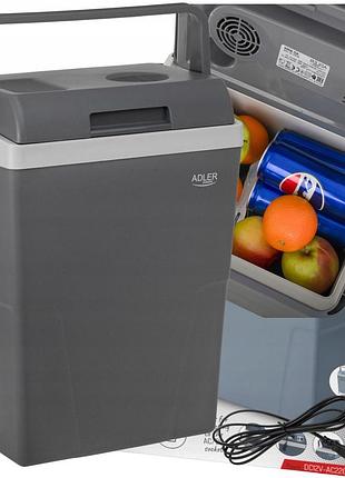 Автохолодильник adler ad 8094 22 л туристичний для кемпінгу пікніків з системою охолодження пельтьє