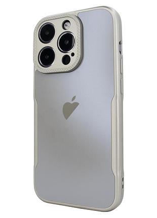 Чехол matte peak case для iphone 15 pro max серый титановый стильный защитный аксессуар