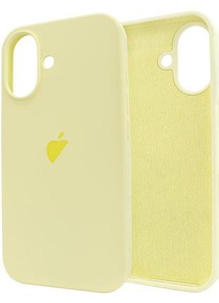 Чохол для iphone 16 силіконовий mellow yellow захисний для стильного оформлення та захисту пристрою