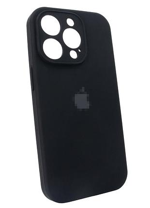 Чехол для iphone 16 pro max силиконовый черный для защиты и полного доступа к камере