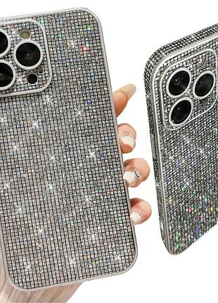 Чехол galaxy case серебристый для iphone 14 pro max защитный аксессуар для надежной защиты смартфона