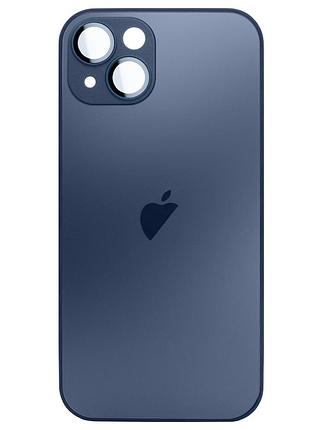 Чехол ag glass с magsafe для iphone 15 plus прочный защитный аксессуар в цвете titanium blue