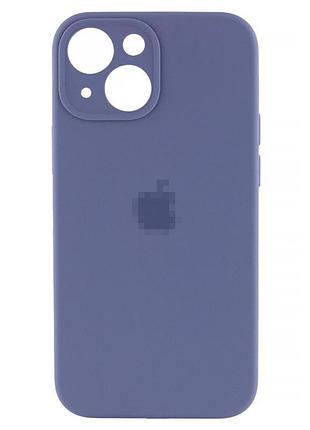 Чехол silicone full camera для iphone 15 защитный аксессуар цвета lavender gray