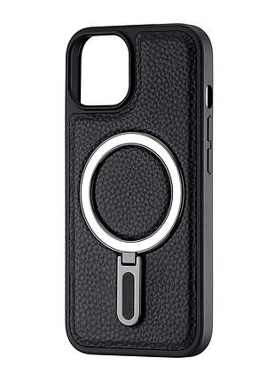 Чохол jinduka leather ringo шкірзам протиударний для iphone 14 чорний