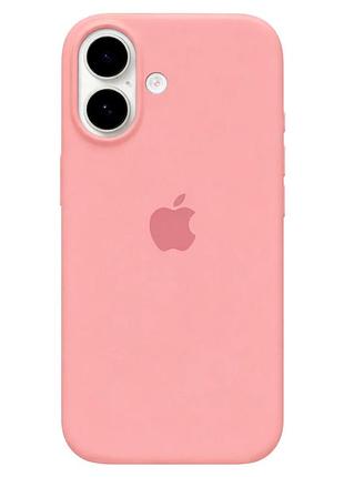 Чехол силиконовый silicone case full для iphone 17 защита камеры противоударный розовый