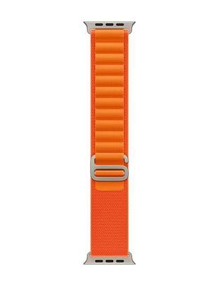 Ремешок alpine loop для apple watch 38mm 40mm 41mm стильный аксессуар для активного отдыха и спорта orange
