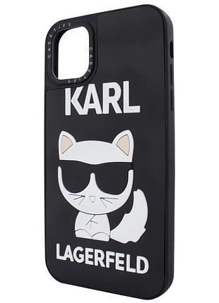 Чехол casetify для iphone 13 pro с дизайном lagerfeld cat стильная защита для смартфона