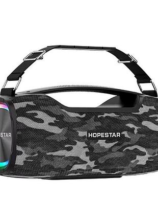 Портативная bluetooth-колонка hopestar a6x камуфляж серый с поддержкой карты памяти и 3.5 мм разъемом