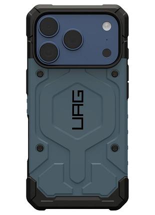 Чехол uag magsafe противоударный для iphone 17 pro max с защитой камеры синий
