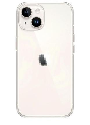 Прозрачный чехол clear case 2.0 mm для iphone 15 защита камеры усиленные углы прозрачный