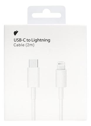 Кабель apple usb-c to lightning 2м для iphone ipad быстрая зарядка и синхронизация данных