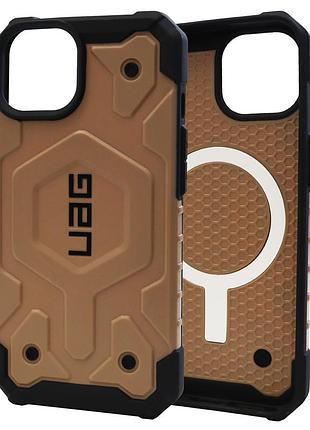 Чехол uag с magsafe для iphone 15 pro защитный стильный аксессуар в цвете desert