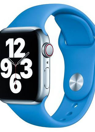 Силиконовый ремешок для часов silicone sport band royal blue для активного отдыха и спорта