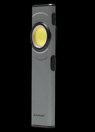 Фонарь mactronic flagger mini 500lm cob панель магнитный аккумуляторный серый для мастерской и повседневного использования