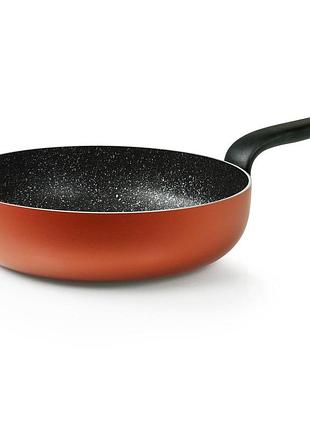 Сковорода flonal pepita granit 24 см антипригарная красная для приготовления пищи pgfpb2450