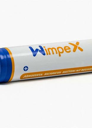 Акумулятор 18650 li-ion 3.7 v 4200 mah з microusb заряджанням для ґаджетів wx1435 білий 1 шт.