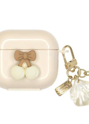 Чехол для airpods pro charmed collection soft cherries стильный аксессуар для защиты и декора