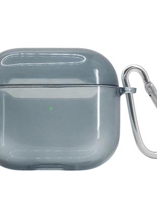 Чохол для airpods 3 напівпрозорий neon case сірий для захисту та стилю аксесуар для навушників