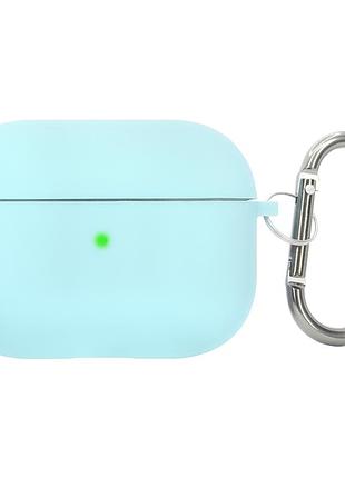Чехол для airpods pro из микрофибры sea blue стильный аксессуар для защиты и удобства использования