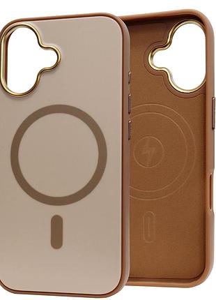 Чехол противоударный nofelet tech magsafe case для iphone 16 plus с защитой камеры цвет desert gold