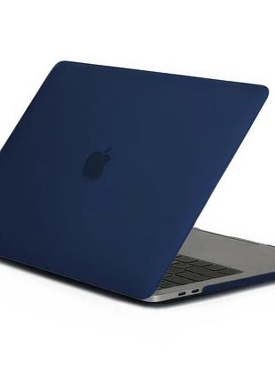 Чехол для macbook pro 13.3 matt case защитный синий для моделей 2016 2023 m1 m2 intel